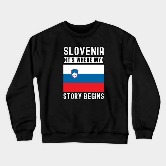 Slovenian Crewneck Sweatshirt by footballomatic